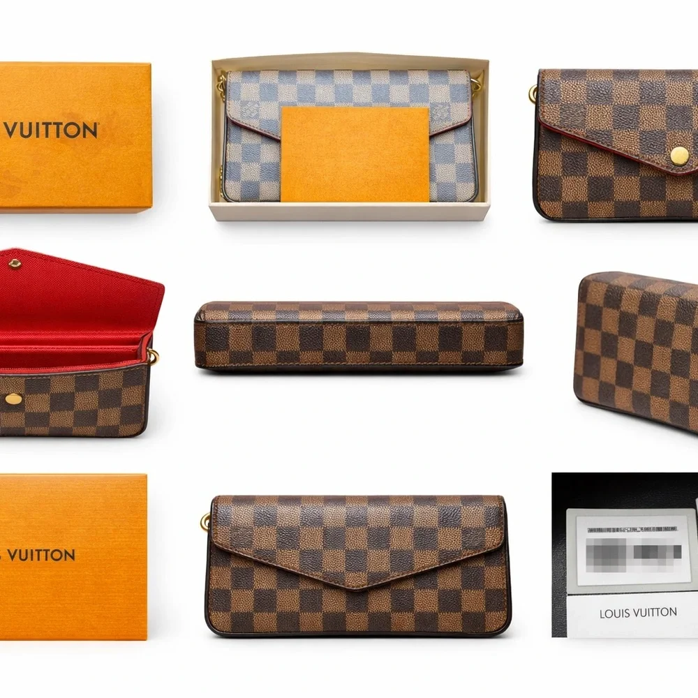 Louis Vuitton Félicie Pochette – Damier Ebene (N63032) – Like New - Picture 8 of 8